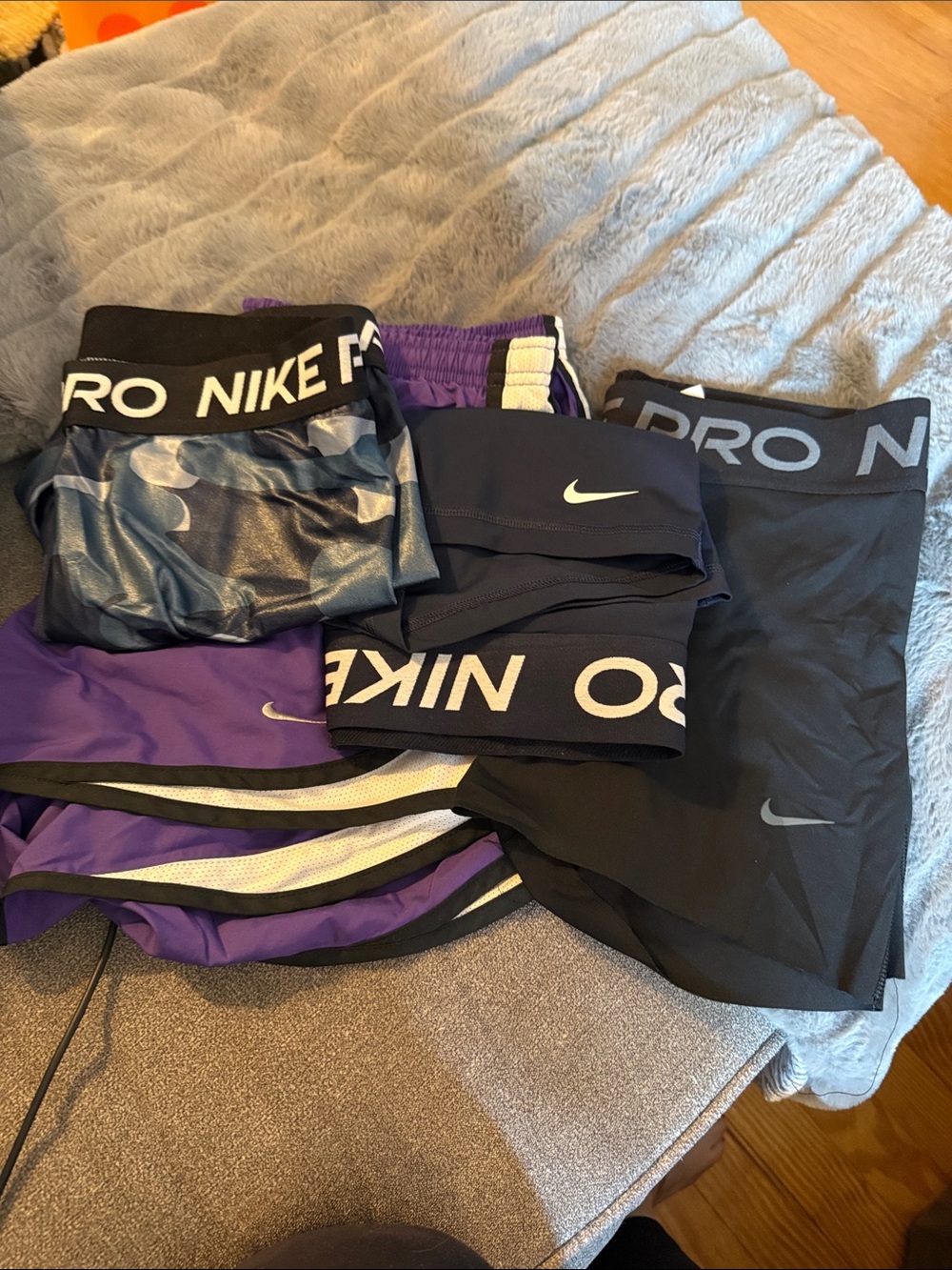 Nike Black & Purple Activewear Bundle with PRO Waistbands